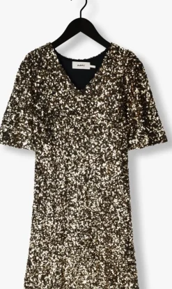 gouden moves mini jurk manalina