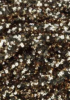 gouden moves mini jurk manalina