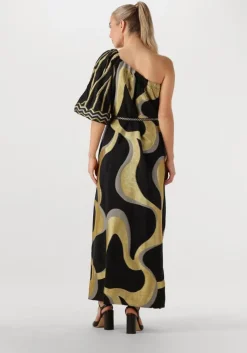 gouden nema maxi jurk n109