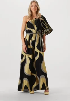 gouden nema maxi jurk n109