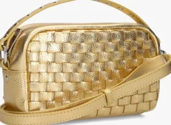 gouden núnoo schoudertas lyra metallic