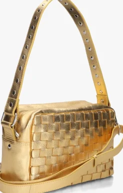 gouden núnoo schoudertas vilda metallic