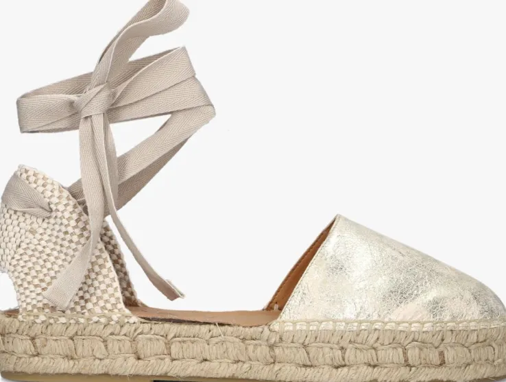 gouden notre-v espadrilles dely23