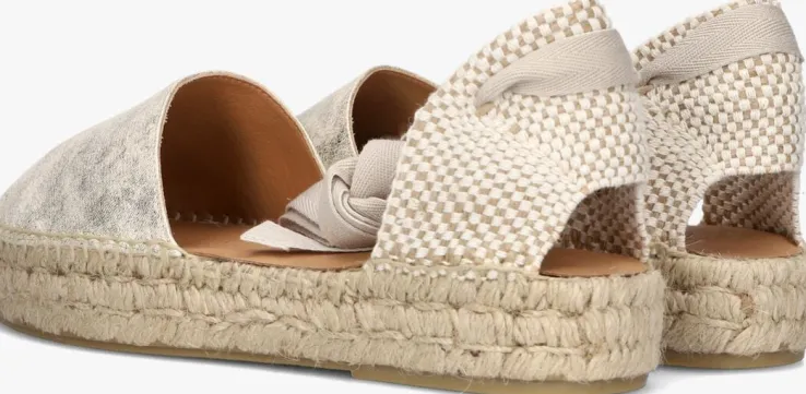 gouden notre-v espadrilles dely23