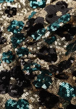 gouden notre-v mini jurk nv-elvira