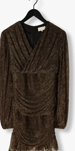 gouden notre-v mini jurk nv-emilou