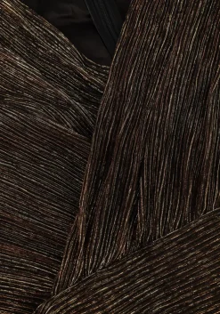 gouden notre-v mini jurk nv-emilou