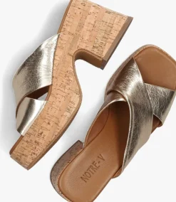 gouden notre-v muiltjes 989001