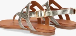 gouden notre-v platte sandalen 101262