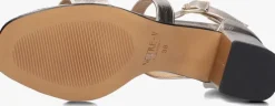gouden notre-v sandalen met hak 16036
