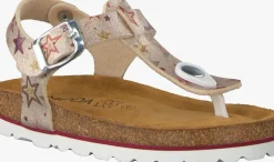 gouden omoda platte sandalen 1680