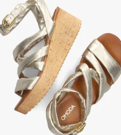gouden omoda sandalen 722029
