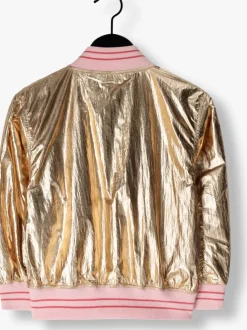 gouden petit blush jack metallic jacket