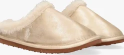 gouden polo ralph lauren pantoffels charlotte scuff