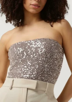 gouden second female top dazzling tube top