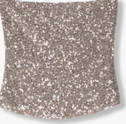 gouden second female top dazzling tube top