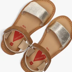 gouden shoesme platte sandalen ca25s041