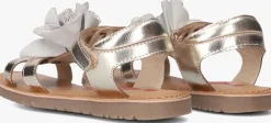 gouden shoesme platte sandalen ca25s040