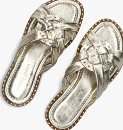 gouden stefano lauran slippers 24003