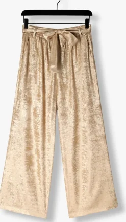 gouden summum pantalon pants metallic lamee