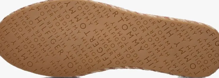 gouden tommy hilfiger espadrilles th flat