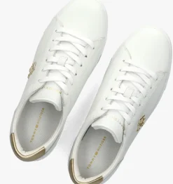 gouden tommy hilfiger sneakers platform court sneaker