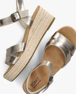 gouden toms sandalen audrey met