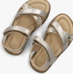 gouden ton & ton platte sandalen male