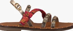 gouden ton & ton platte sandalen sh709