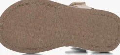 gouden ton & ton platte sandalen silya