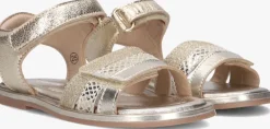gouden ton & ton platte sandalen stina