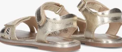 gouden ton & ton platte sandalen stina