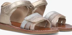 gouden ton & ton platte sandalen paiva