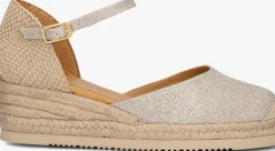 gouden unisa espadrilles cisca