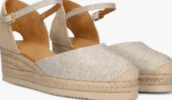 gouden unisa espadrilles cisca