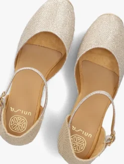 gouden unisa espadrilles cisca
