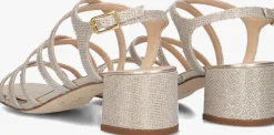 gouden unisa sandalen met hak kalix