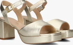 gouden unisa sandalen met hak ney