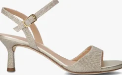 gouden unisa sandalen met hak nahia
