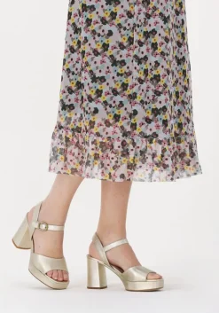 gouden unisa sandalen met hak odran