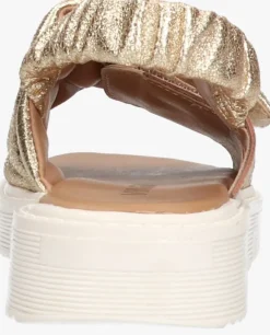 gouden vingino platte sandalen vin825403