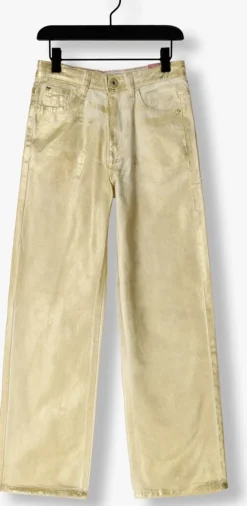 gouden vingino straight leg jeans cato metallic