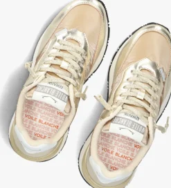 gouden voile blanche lage sneakers qwark easy sf woman