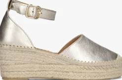 goudkleurig ayana espadrilles yu689