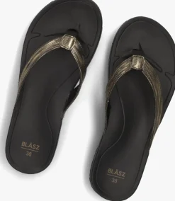 goudkleurig blasz teenslippers bella 2402