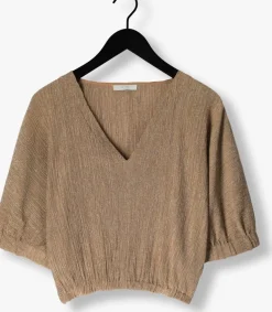 goudkleurig by-bar top mabel lurex blouse