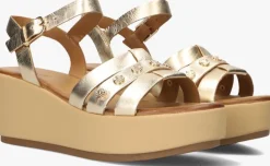 goudkleurig inuovo sandalen met hak 123124