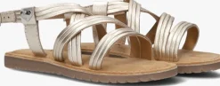 goudkleurig mexx platte sandalen fenna fay