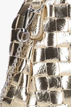 goudkleurig núnoo schoudertas dandy braided recycled cool