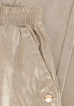 goudkleurig nono wijde broek sayla stretc twill pants